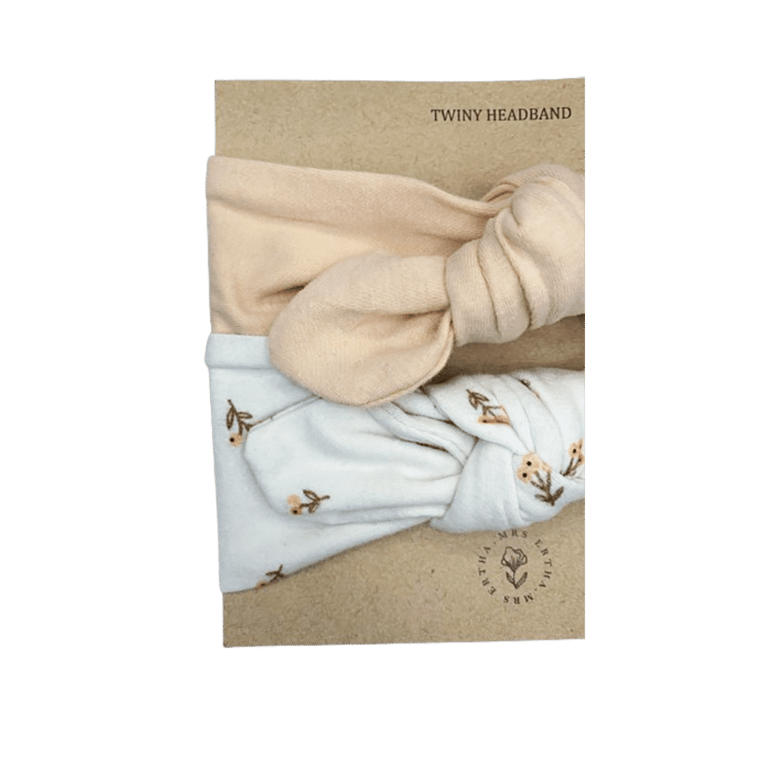 Lot de 2 bandeaux boutons de fleurs mrs ertha