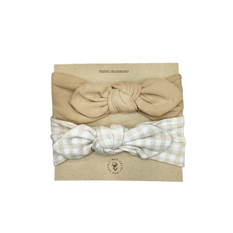 Lot de 2 bandeaux vichy mrs ertha