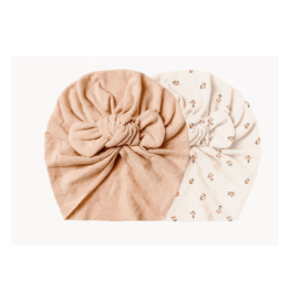 Lot de 2 turbans fleurs et rose mrs ertha