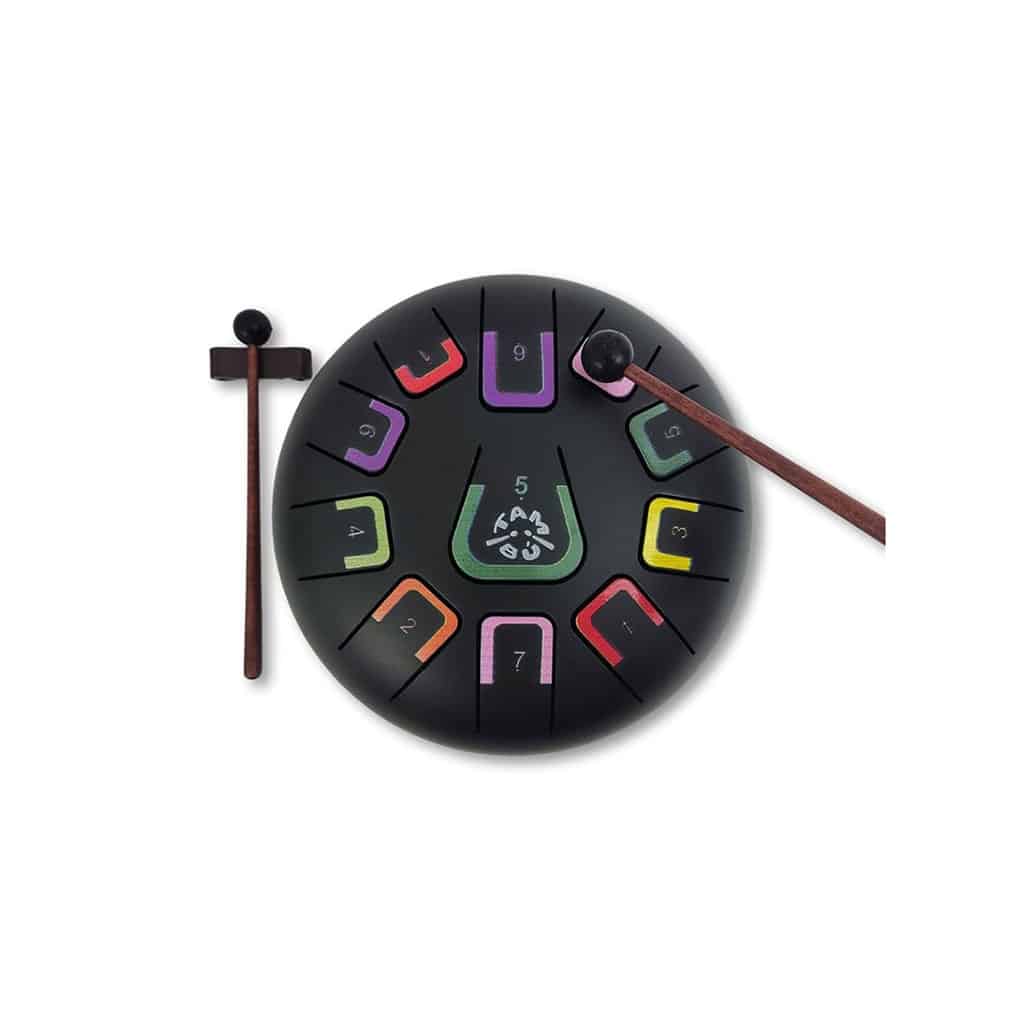 Le tambour tongue drum de 11 notes est un bel instrument de musique qui est idéal pour débuter l'apprentissage des percussions.