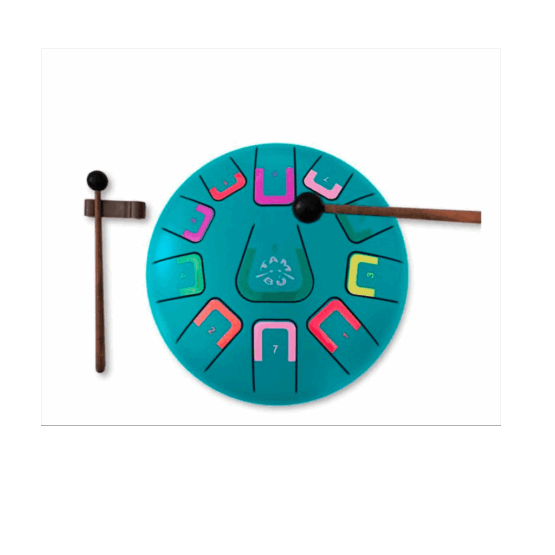 Le tambour tongue drum de 11 notes est un bel instrument de musique qui est idéal pour débuter l'apprentissage des percussions.