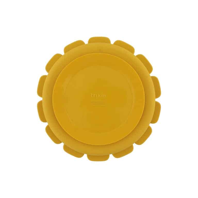 assiette en silicone anti-dérapante compartiments