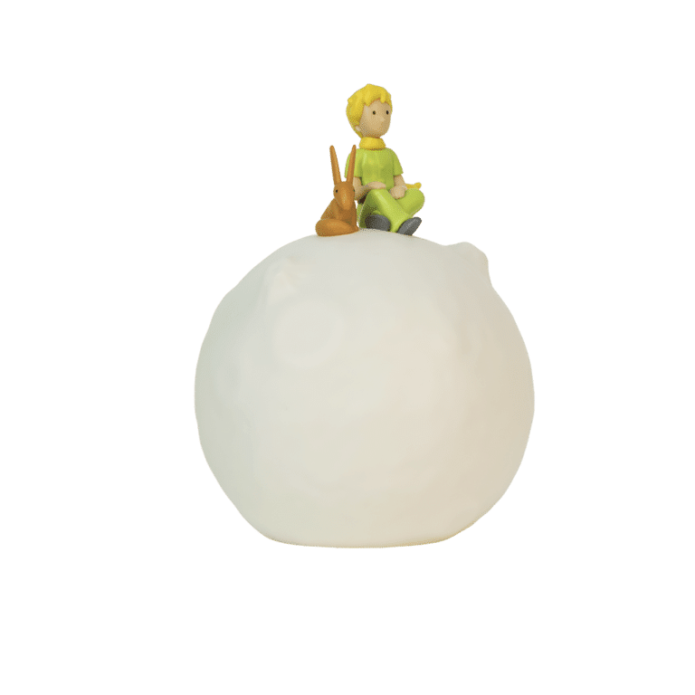 veilleuse le petit prince trousselier vue de côté sur fond blanc