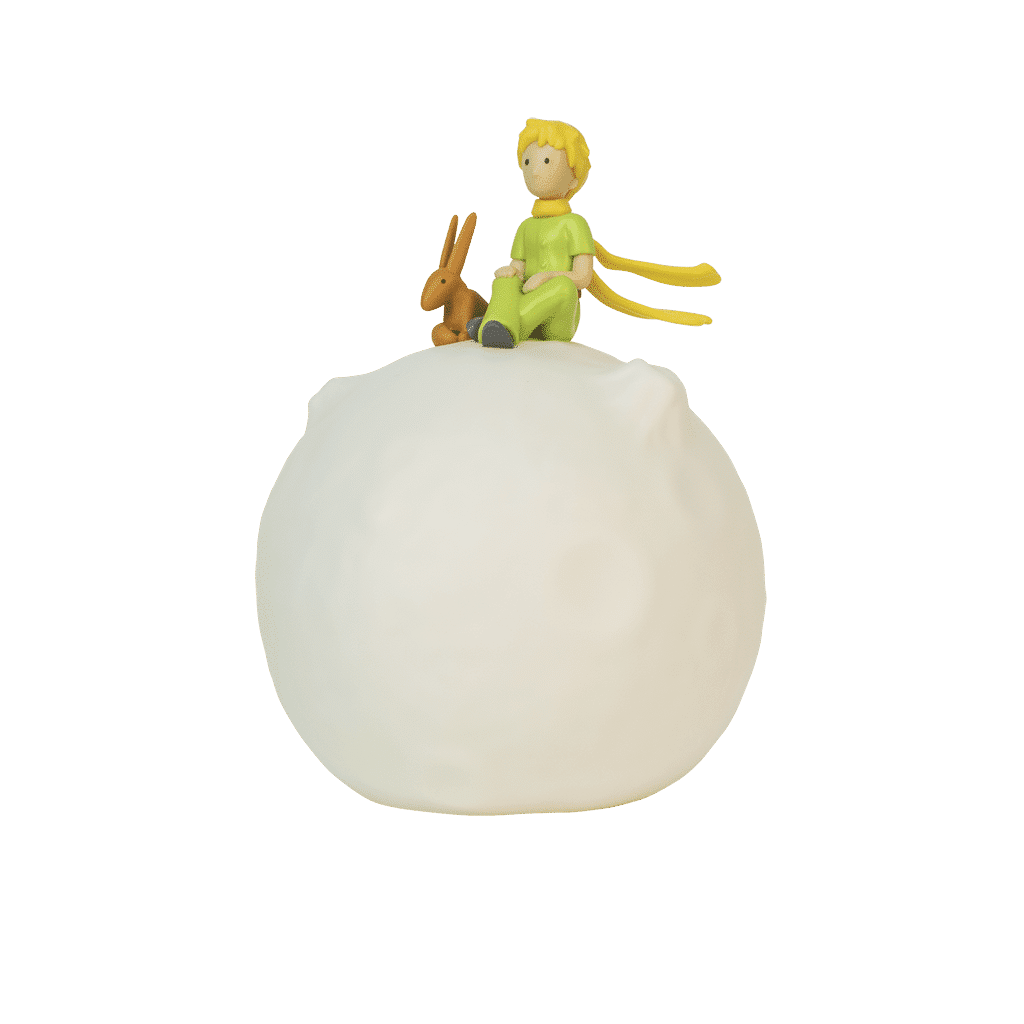 veilleuse le petit prince trousselier vue sur le côté gauche sur fond blanc