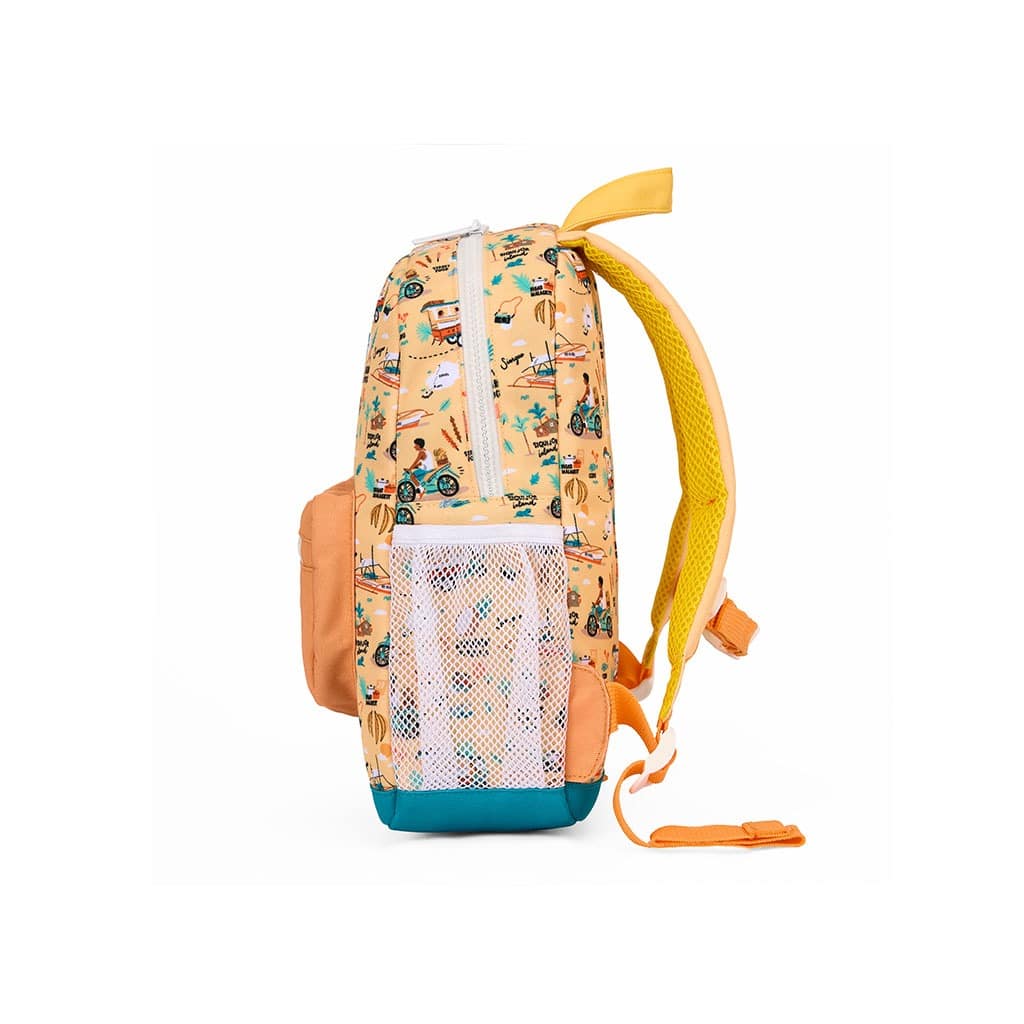 un sac à dos philippines Hello hossy, vue de côté sur fond blanc