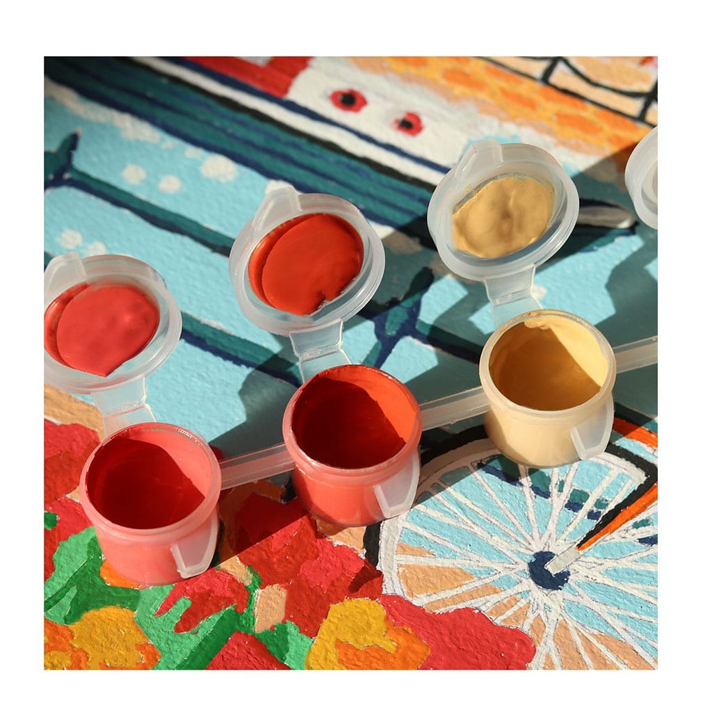 kit de peinture au numéro amsterdam a petite épicerie détail pots peinture