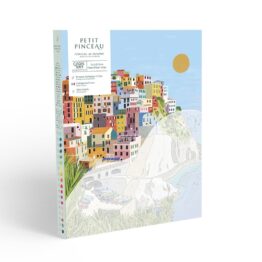 kit de peinture au numéro cinque terre la petite épicerie sur fond blanc