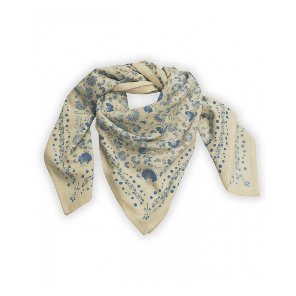 Grand foulard amour perle bindi atelier