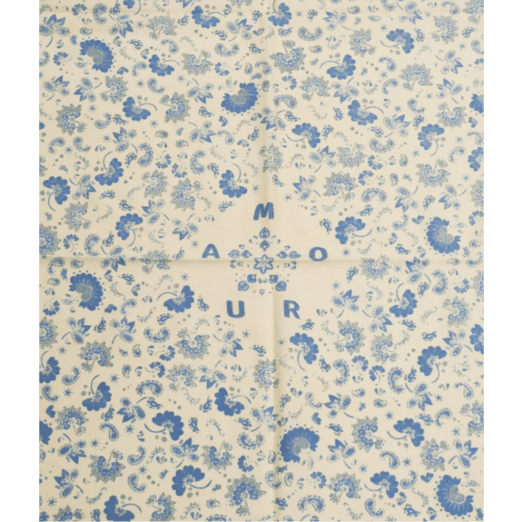 Grand foulard amour perle bindi atelier