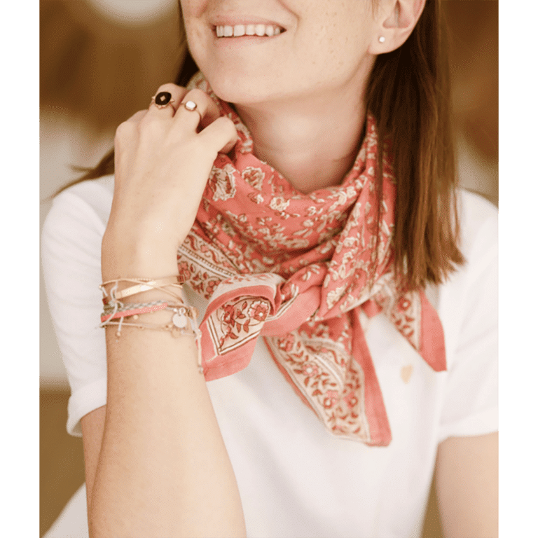 Grand foulard sarika grenade bindi atelier