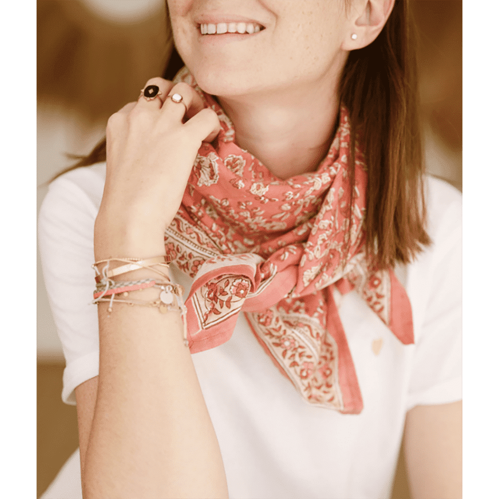 Grand foulard sarika grenade bindi atelier