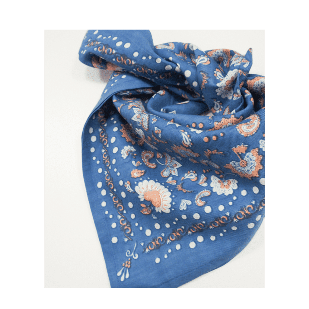 Petit foulard amour ciel bindi atelier