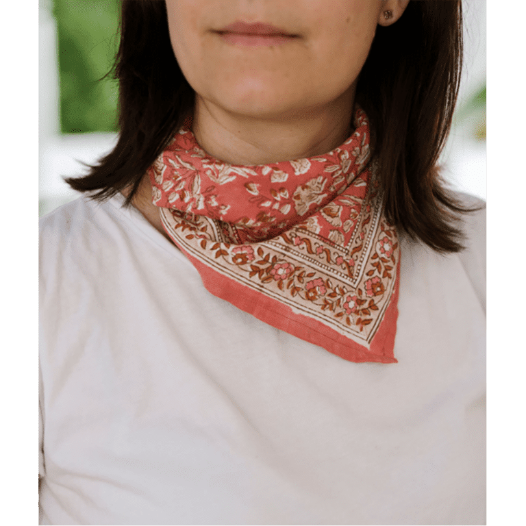 Petit foulard sarika grenade bindi atelier