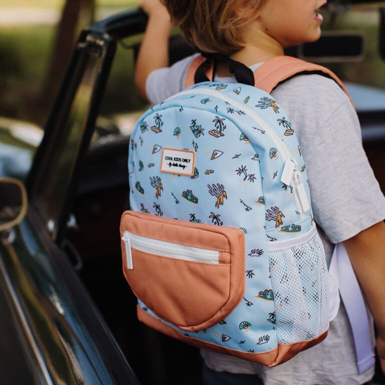 un sac à dos Blue Island, ambiance