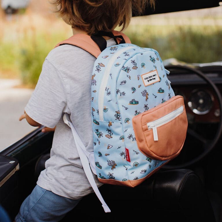 un sac à dos Blue Island, ambiance