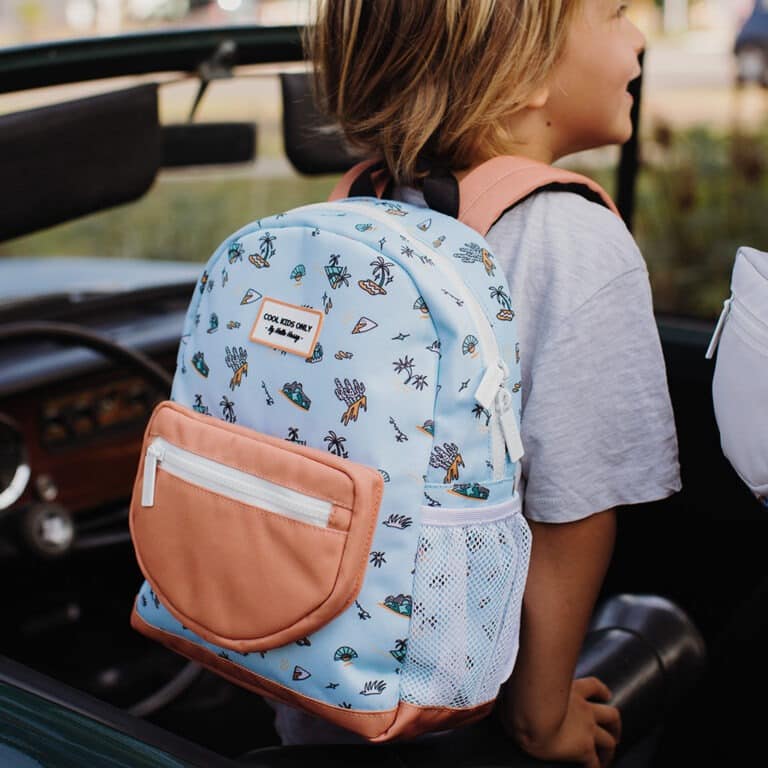 un sac à dos Blue Island, ambiance