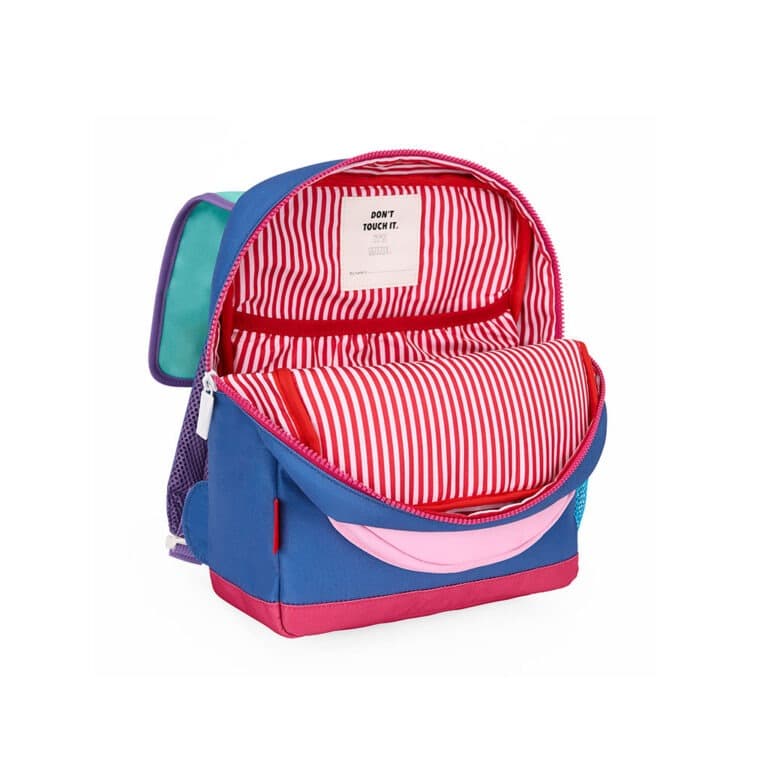 un sac à dos mini anchor Hello hossy, vue de face, ouvert, sur fond blanc