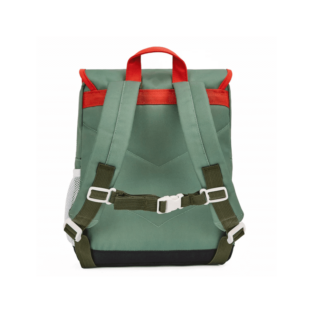 un sac à dos Mini Forest Hello Hossy, vue de derrière sur fond blanc