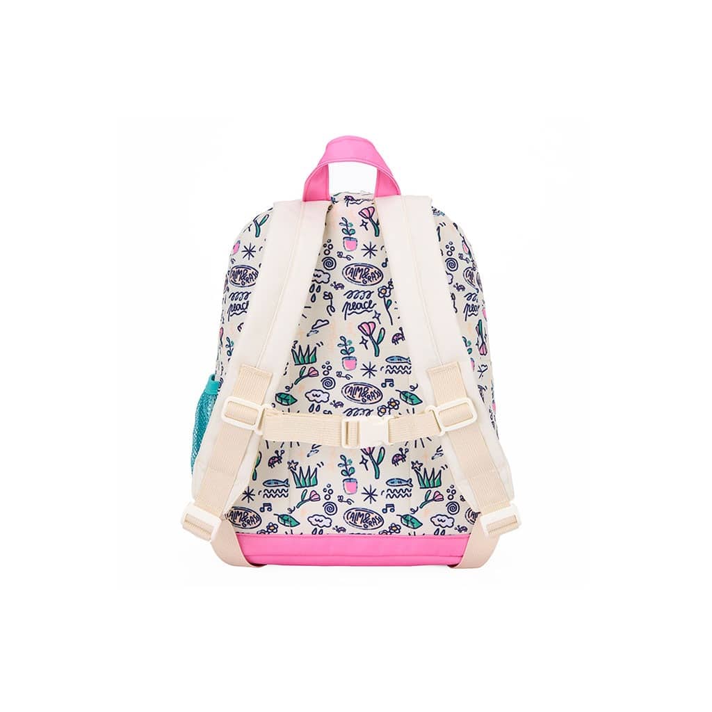 un sac à dos Playground, vue de derrière sur fond blanc