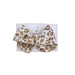 Barrette maxi noué léopard tête de lylotte