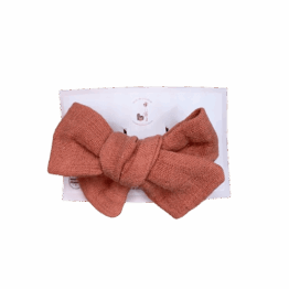 Barrette maxi noué marsala tête de lylotte