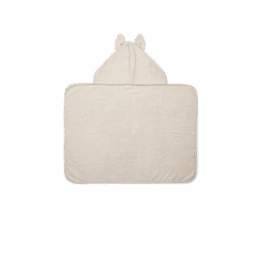 Sortie de bain lapin blanc écru liewood