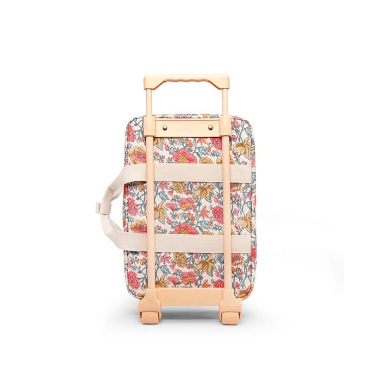 une valise cabine Louise Misha de chez Jojofactory, vue de derrière sur fond blanc