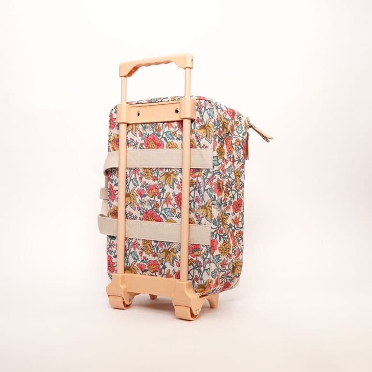 une valise cabine Louise Misha de chez Jojofactory, vue de derrière sur fond blanc
