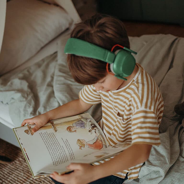 Casque antibruit vert kidynoise