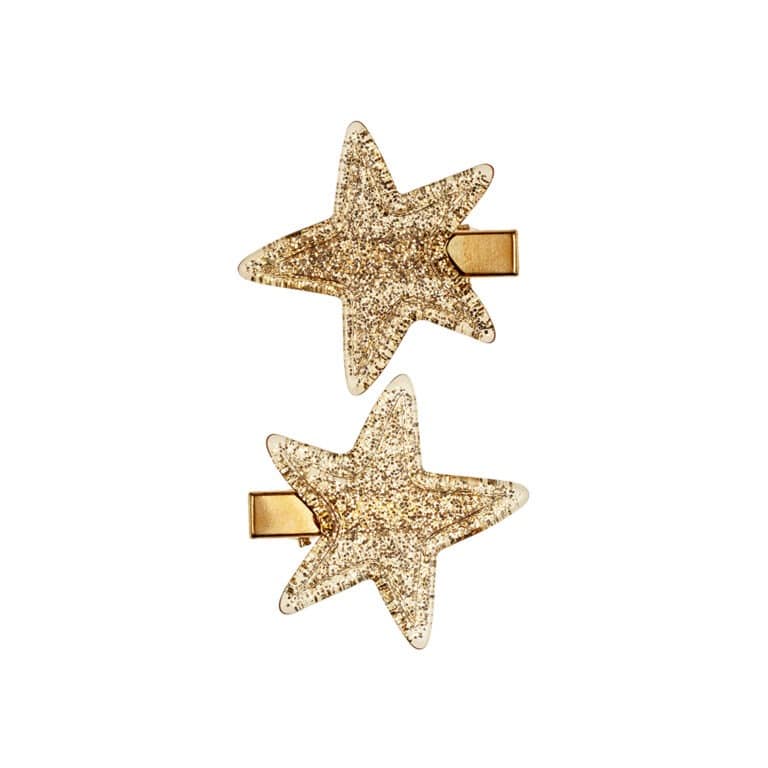 un lot de 2 barrettes Jeanette étoile Souza, vue de face sur fond blanc