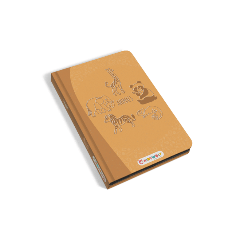 tablette dessin animaux sur fond blanc kidywolf