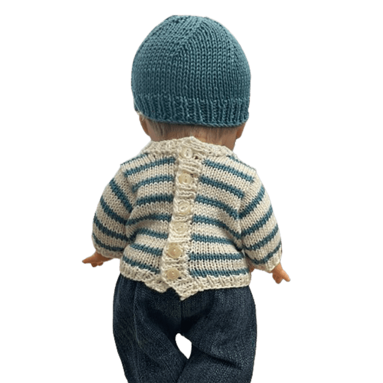 Pull marinière vert