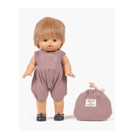 barboteuse noa galet minikane sur poupée sur fond blanc