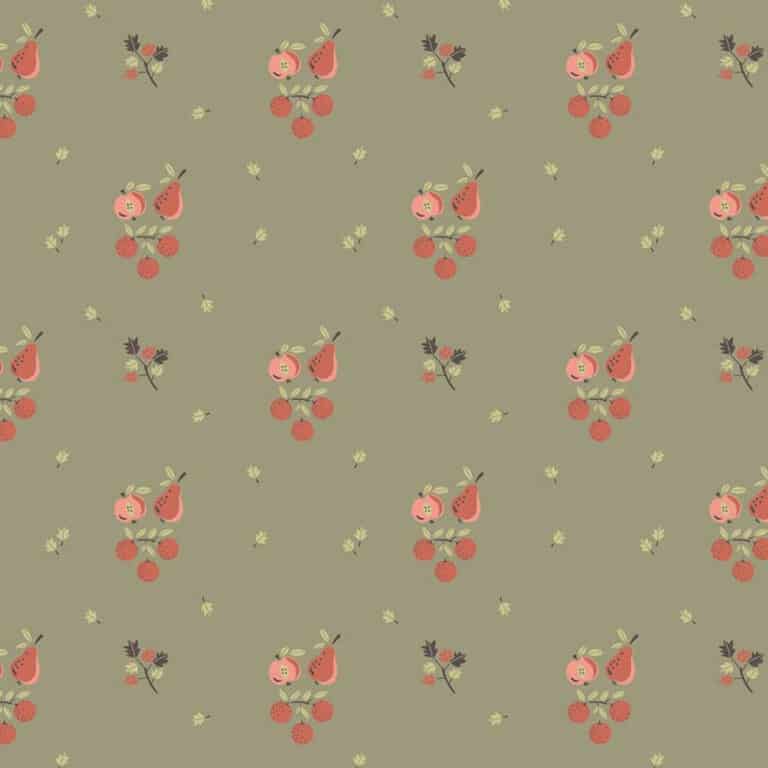 barboteuse rétro lou fruits minikane détail motif