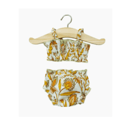 maillot de bain rétro 2 pièces poupée minikane
