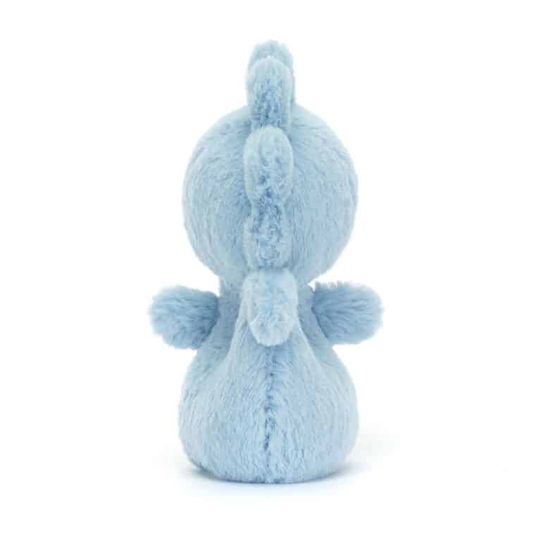 Mini doudou hippocampe fluffy jellycat de dos