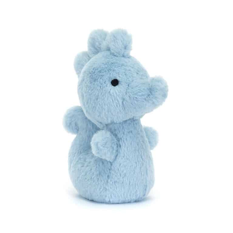 Mini doudou hippocampe fluffy jellycat de face