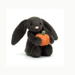 Lapin noir citrouille jellycat