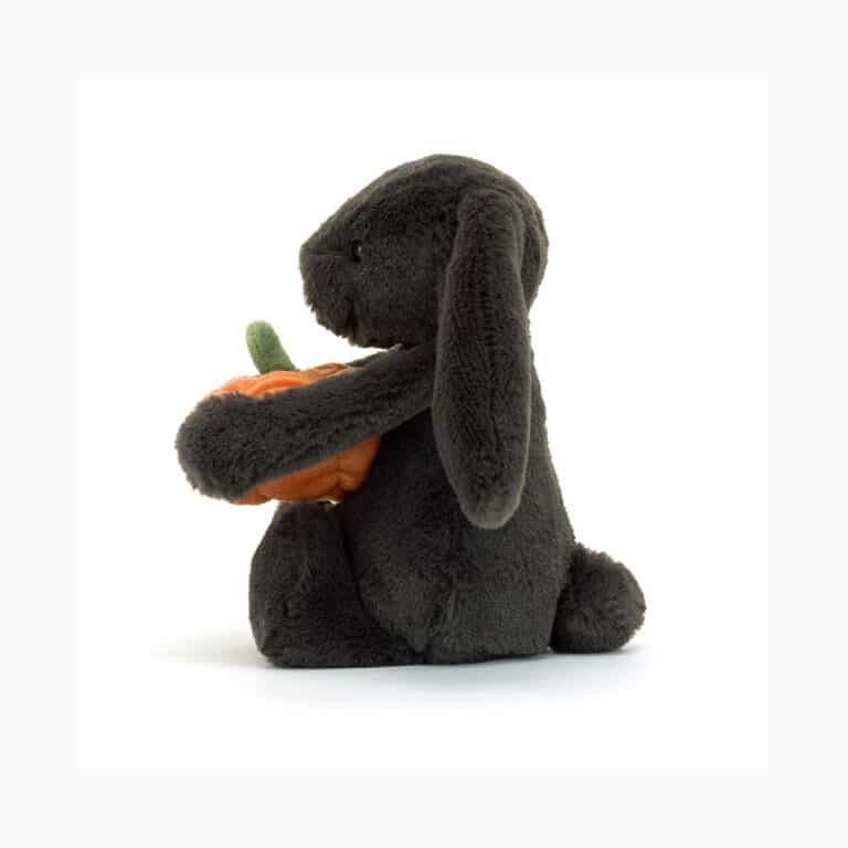 Lapin noir citrouille jellycat