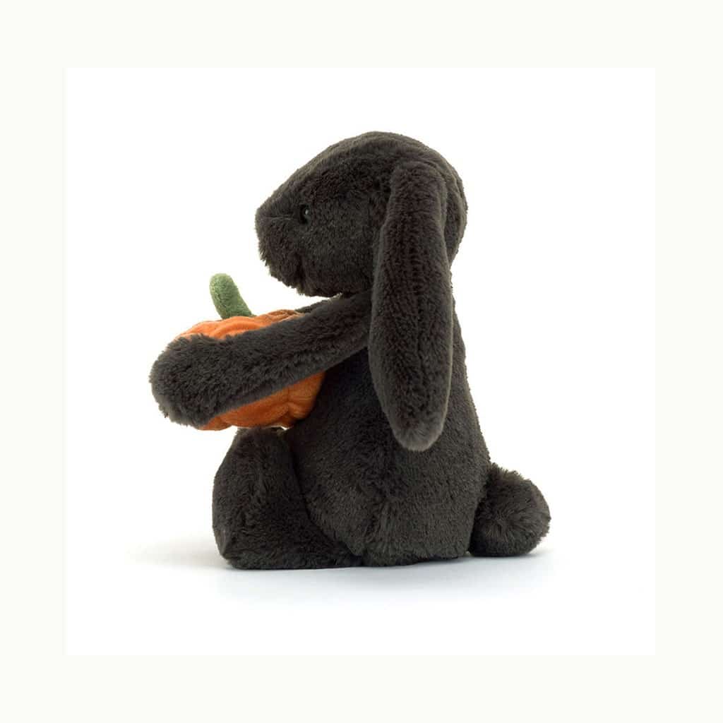 Lapin noir citrouille jellycat