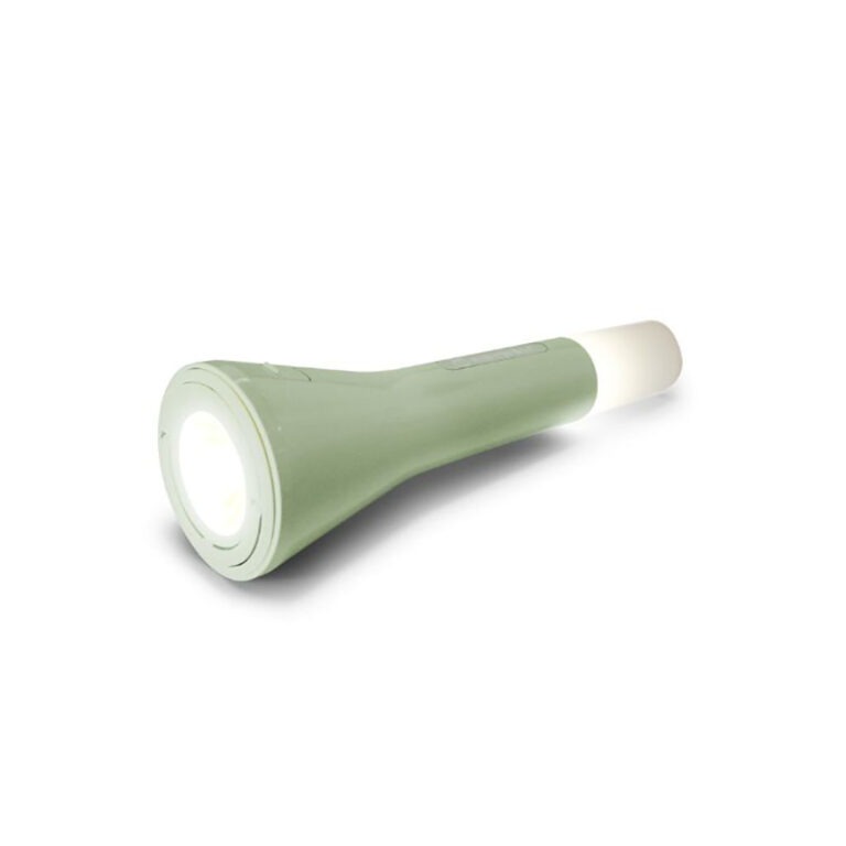ampe torche vert fond blanc