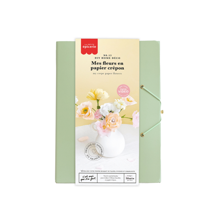 kit fabrication fleurs en papier crépon la petite épicerie