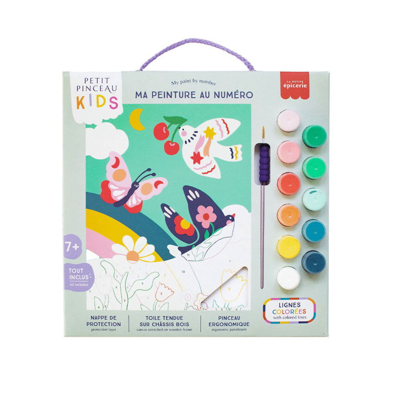 peinture au numéro enfant printemps la petit épicerie