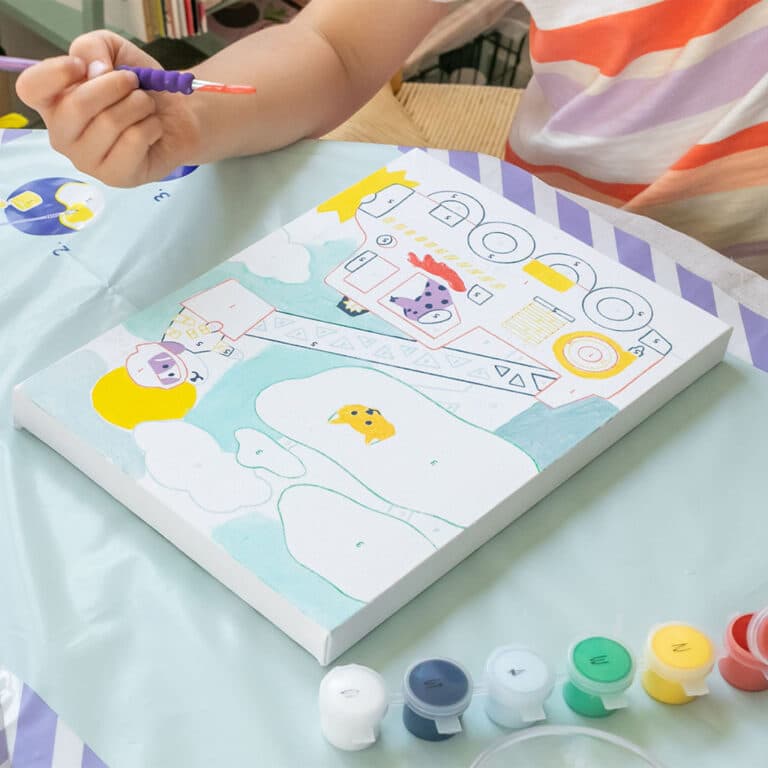 Peinture au numéro wouf la petite épicerie