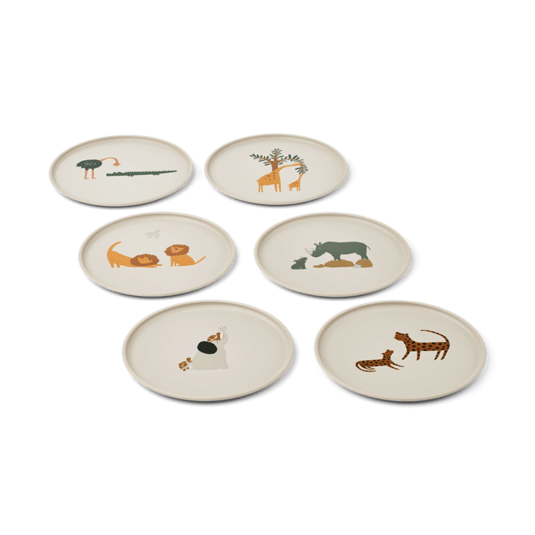 Assiette plate remco animaux tous ensemble liewood