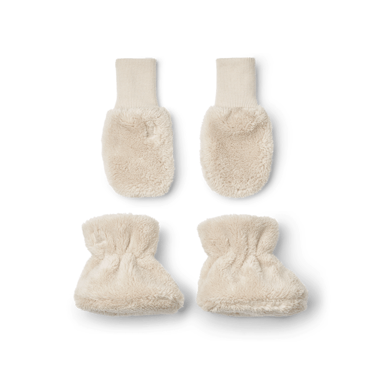 Coffret moufles et chaussons sable liewood