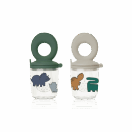 Lot de 2 grignoteuses dinosaures liewood