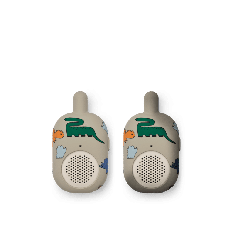 paire de talkie walkie Nael dinosaures Liewood sur fond bland