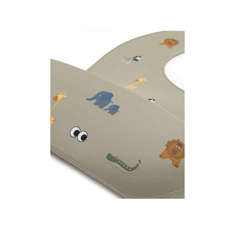 Bavoir en silicone safari noui noui