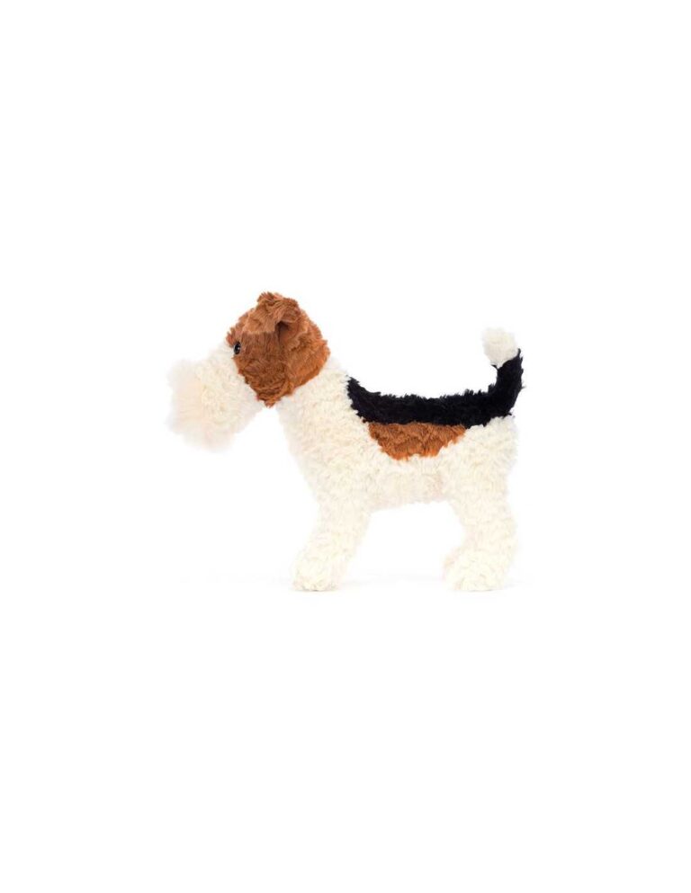 Peluche Hector assis Jellycat Fox Terrier pour bébé - boutique de jouets vannes